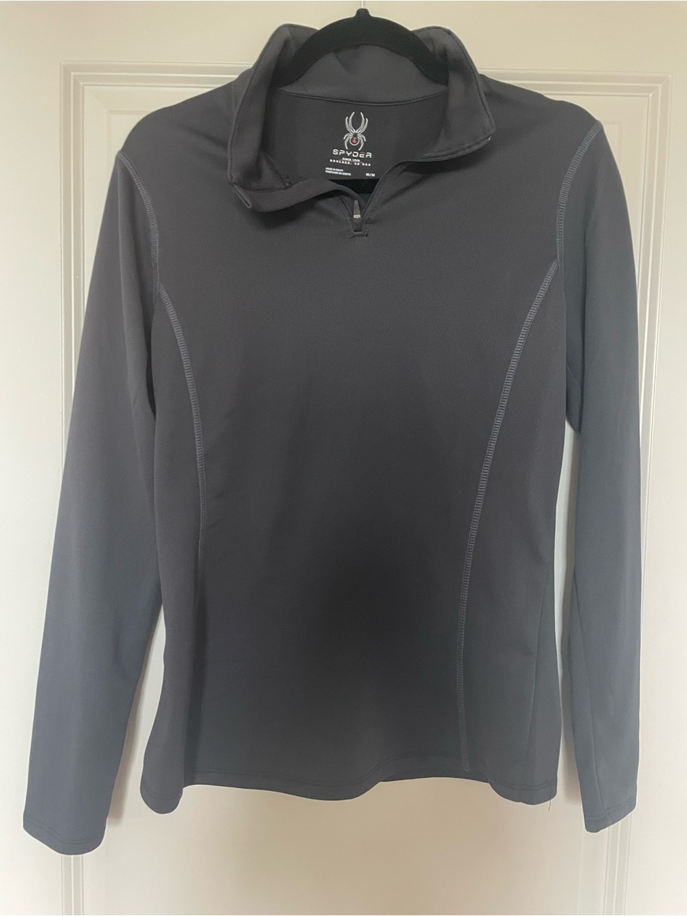 Spyder Black Performance Quarter-Zip Activewear Pullover - Women's Size Medium